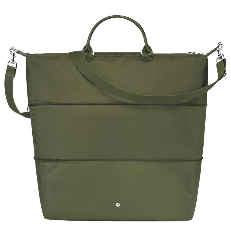 Women's Longchamp Le Pliage Green expandable Travel Bags Forest Green | ISVMW-1096