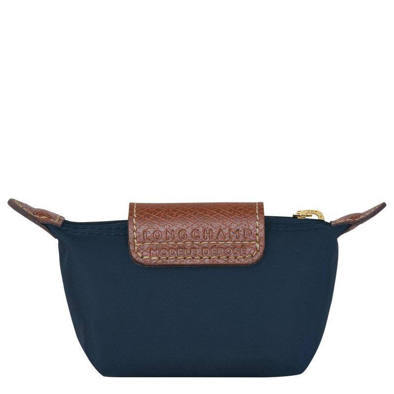 Women's Longchamp Le Pliage Original Coin Purses Navy | ZXLVP-5729