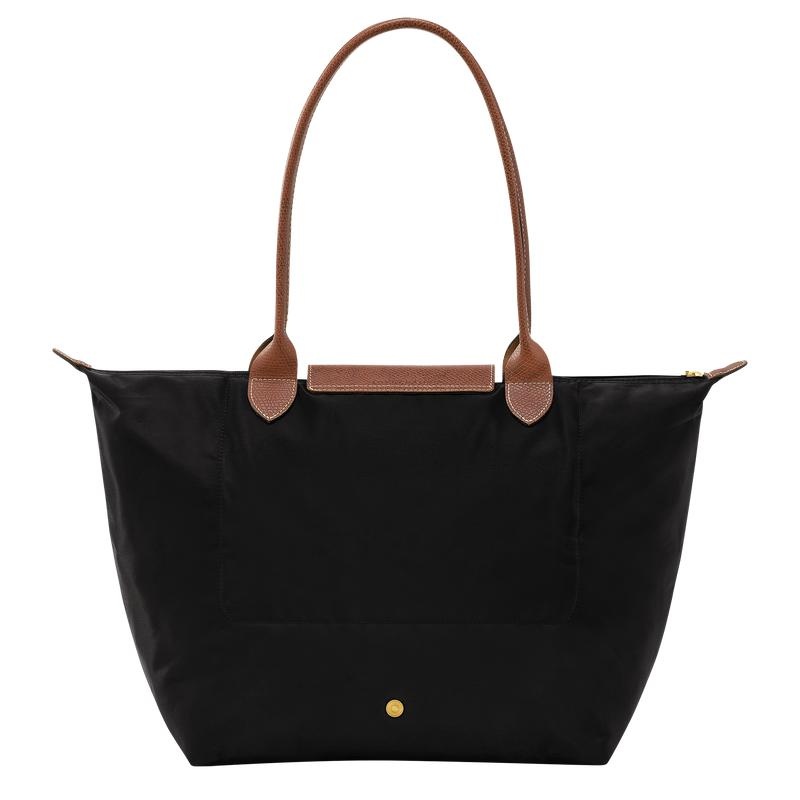 Women's Longchamp Le Pliage Original L Tote Bag Black | DQAMJ-3752