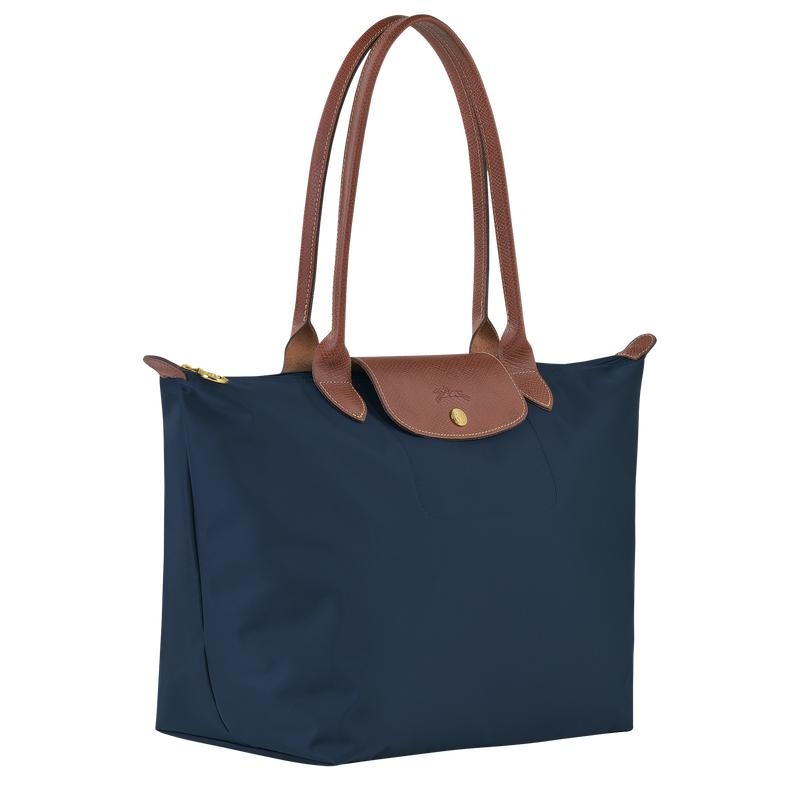 Women's Longchamp Le Pliage Original L Tote Bag Navy | VXPGJ-8379