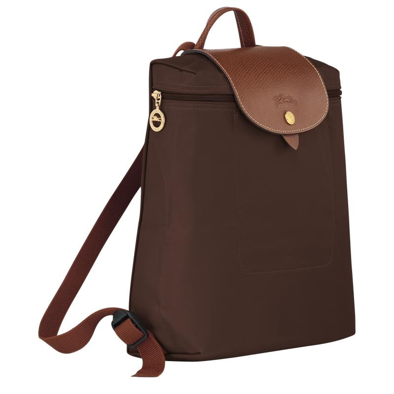 Women's Longchamp Le Pliage Original M Backpacks Ebony Brown | SVOXE-2508