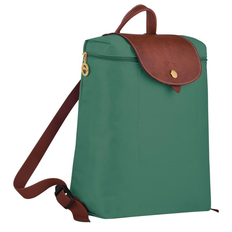 Women's Longchamp Le Pliage Original M Backpacks Sage Green | KJXZL-0425