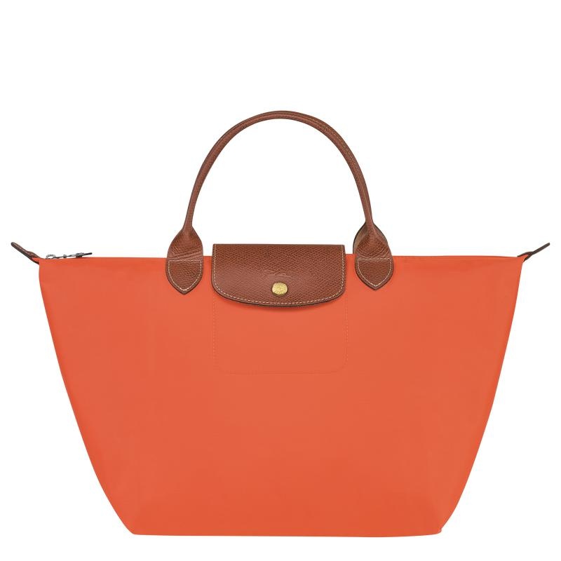 Women\'s Longchamp Le Pliage Original M Handbags Orange | MZPEA-8529