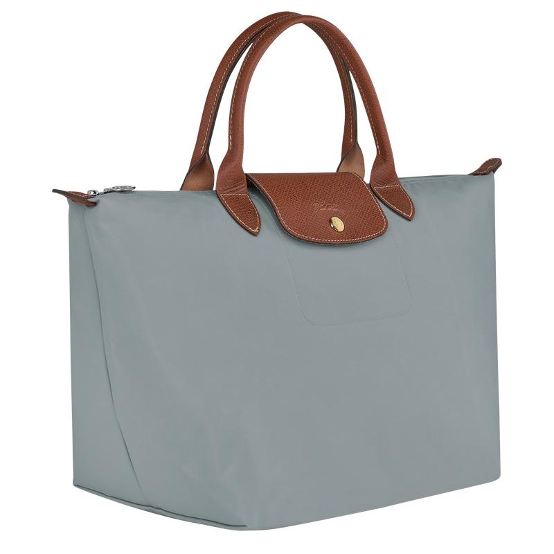 Women's Longchamp Le Pliage Original M Handbags Steel Grey | CRQSF-9761