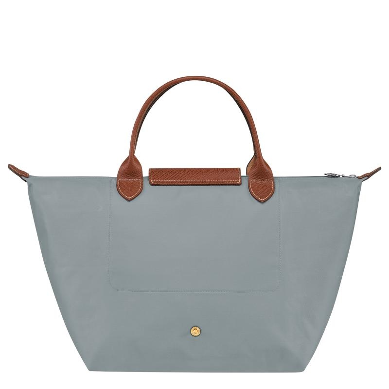 Women's Longchamp Le Pliage Original M Handbags Steel Grey | CRQSF-9761