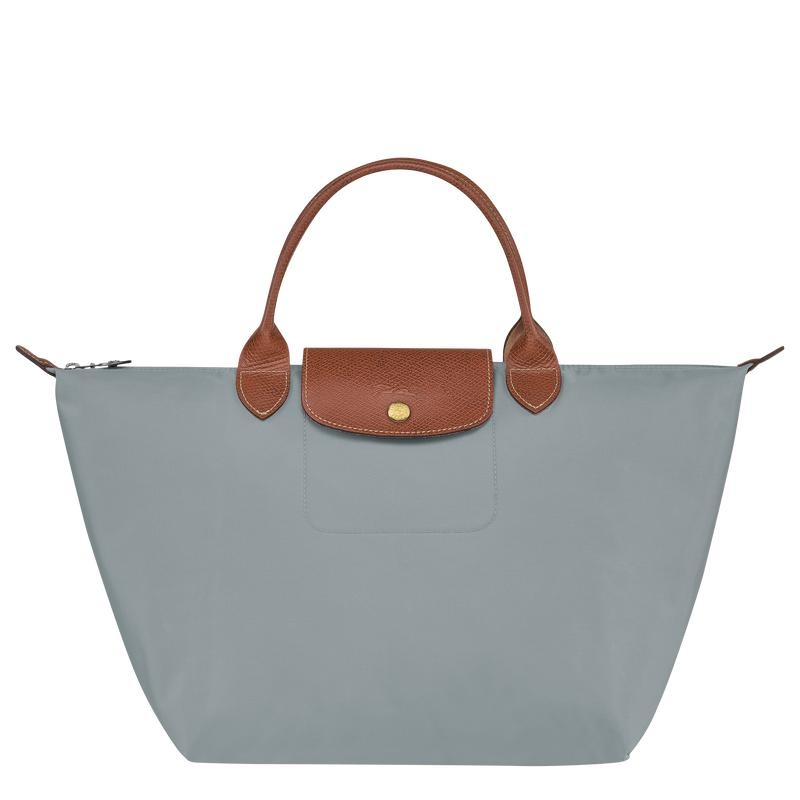 Women\'s Longchamp Le Pliage Original M Handbags Steel Grey | CRQSF-9761