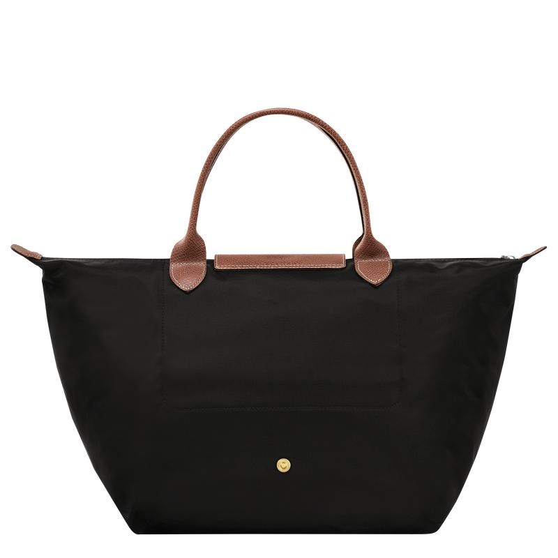 Women's Longchamp Le Pliage Original M Handbags Black | EQBDF-0425