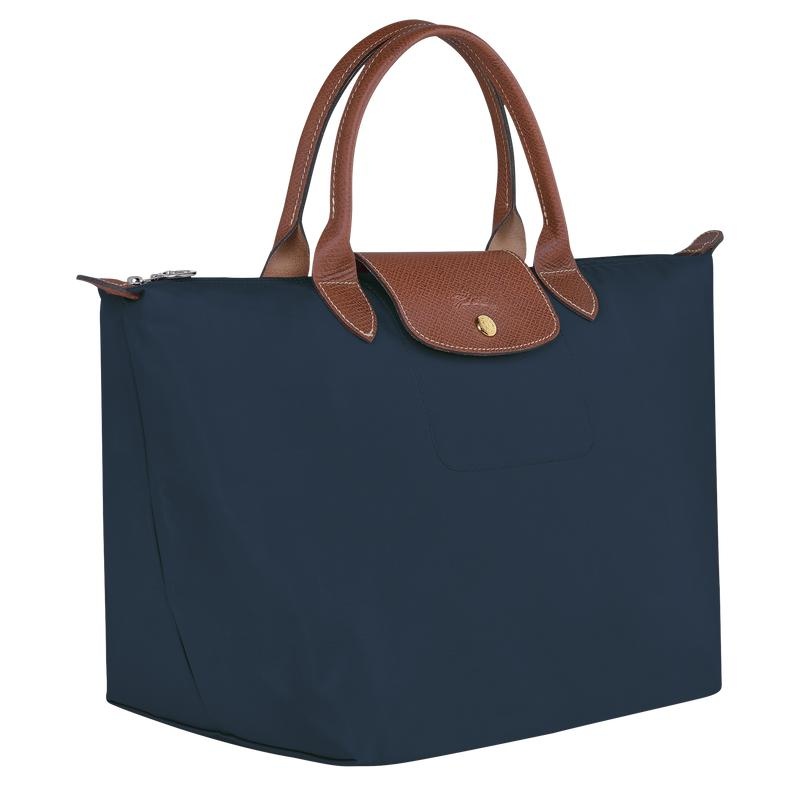 Women's Longchamp Le Pliage Original M Handbags Navy | ZMCTV-0318