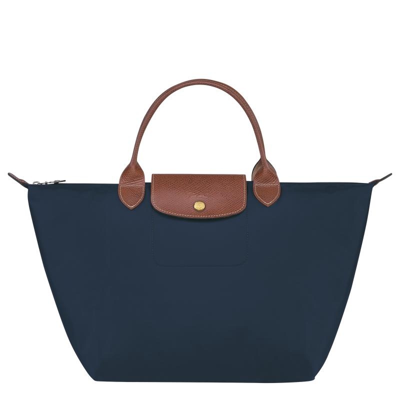 Women\'s Longchamp Le Pliage Original M Handbags Navy | ZMCTV-0318