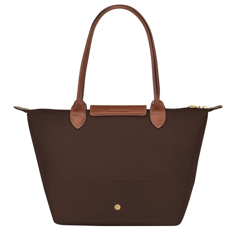 Women's Longchamp Le Pliage Original M Tote Bag Ebony Brown | PLIHF-7980