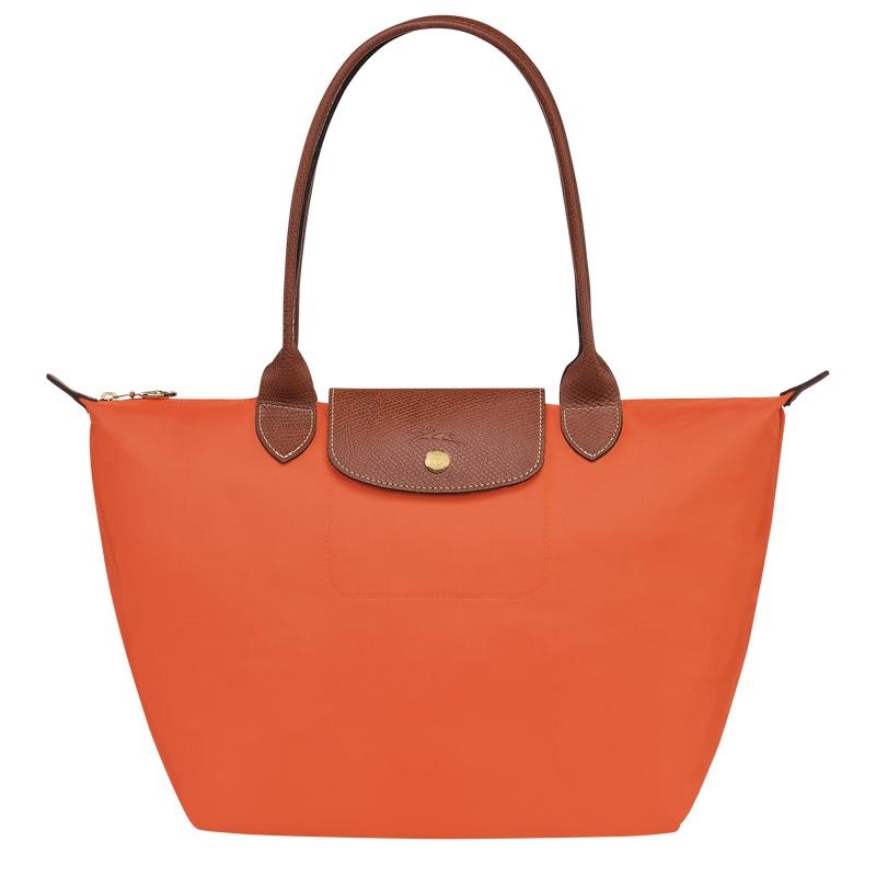Women\'s Longchamp Le Pliage Original M Tote Bag Orange | MZCYH-7519