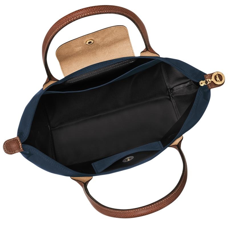 Women's Longchamp Le Pliage Original M Tote Bag Navy | KGUEO-7396