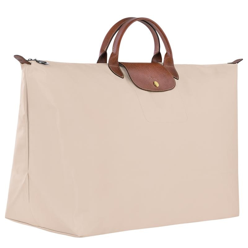 Women's Longchamp Le Pliage Original M Travel Bags Paper White | OAKQM-8324