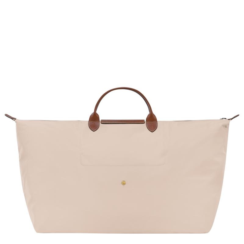 Women's Longchamp Le Pliage Original M Travel Bags Paper White | OAKQM-8324