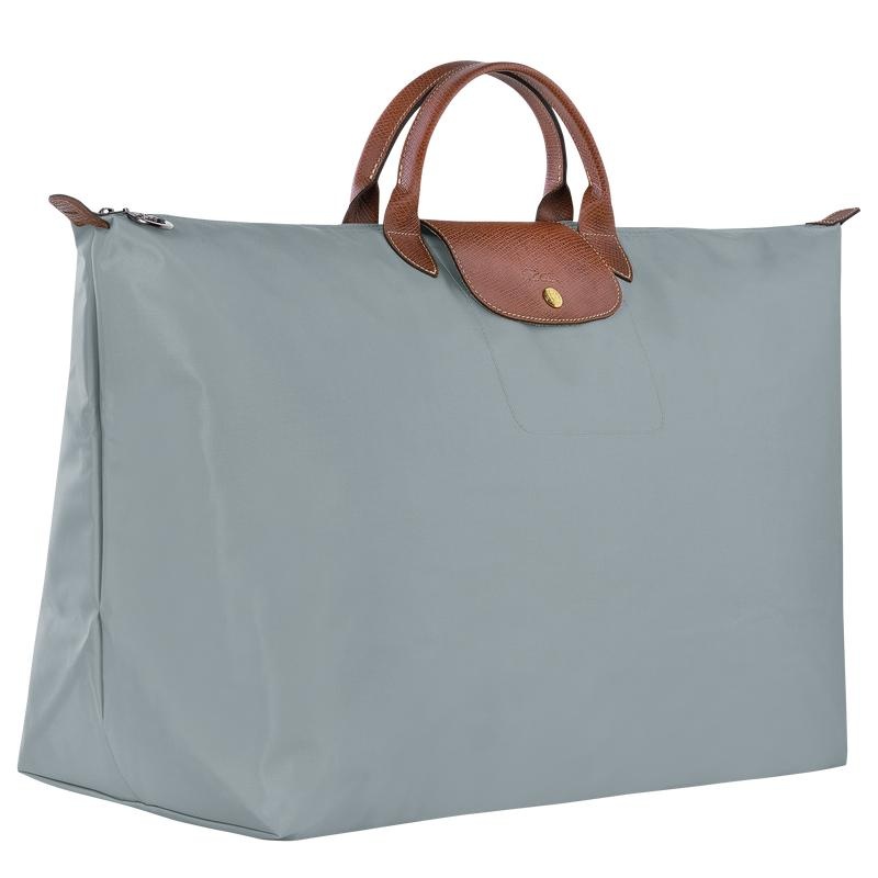 Women's Longchamp Le Pliage Original M Travel Bags Steel Grey | KVHMG-4095