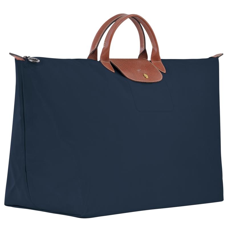 Women's Longchamp Le Pliage Original M Travel Bags Navy | URWZN-9105