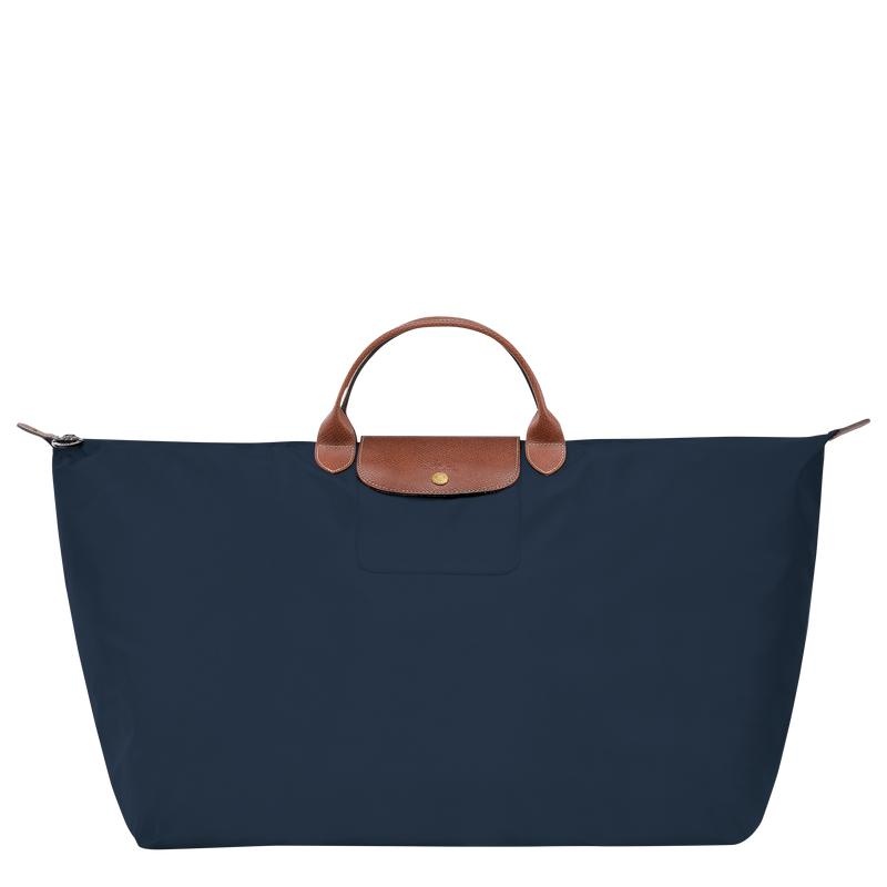 Women\'s Longchamp Le Pliage Original M Travel Bags Navy | URWZN-9105