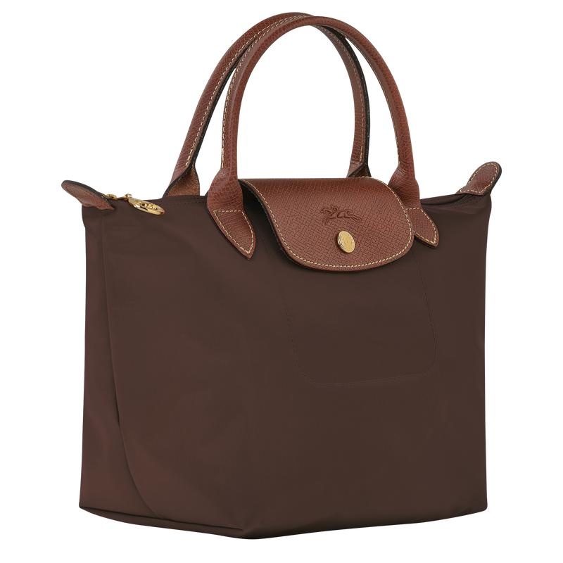 Women's Longchamp Le Pliage Original S Handbags Ebony Brown | RDFJP-9384