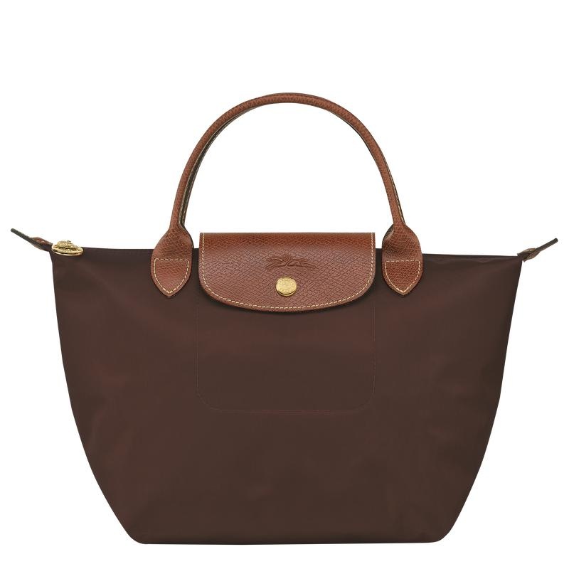 Women\'s Longchamp Le Pliage Original S Handbags Ebony Brown | RDFJP-9384