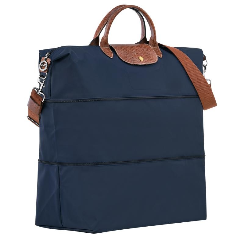 Women's Longchamp Le Pliage Original expandable Travel Bags Navy | YARHT-7583