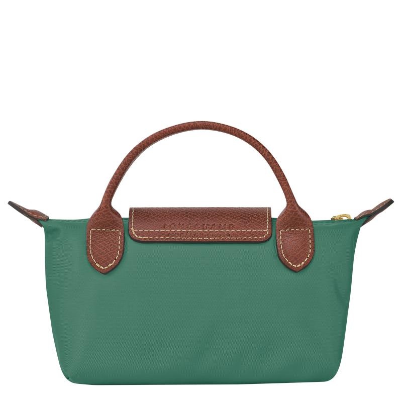 Women's Longchamp Le Pliage Original with handle Pouches Sage Green | VXLPJ-0269