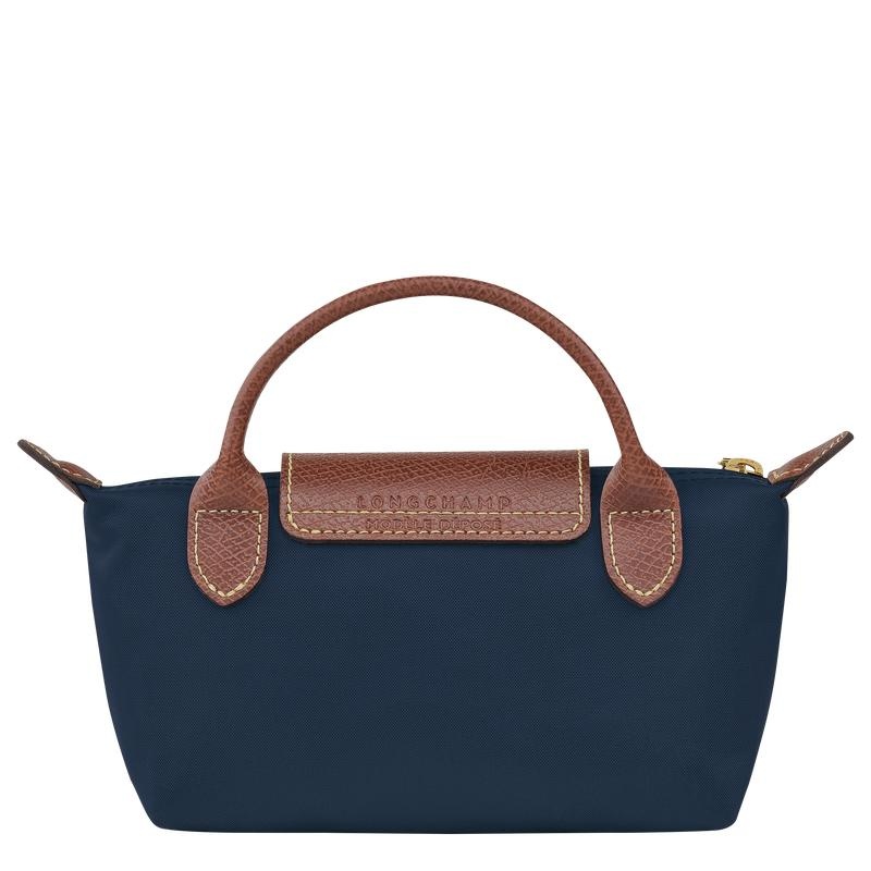 Women's Longchamp Le Pliage Original with handle Pouches Navy | GMEUW-1408