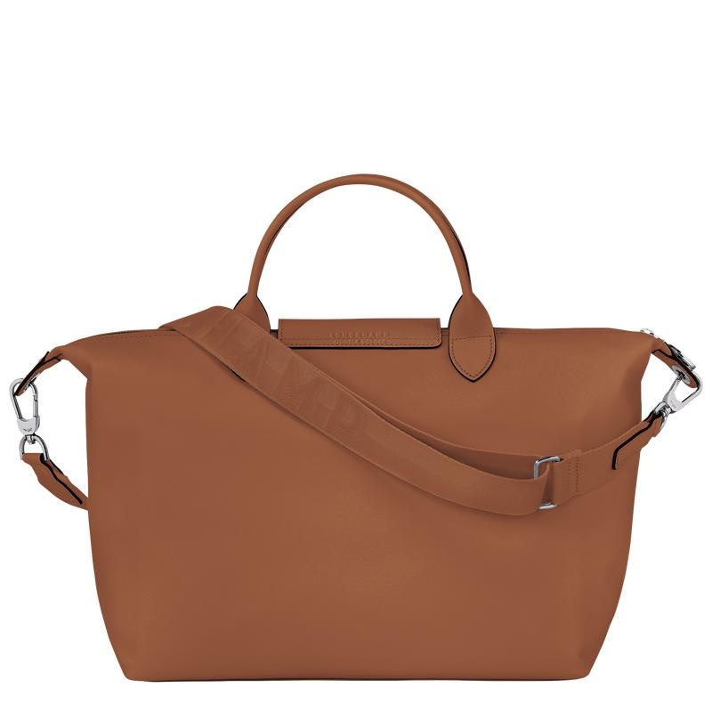 Women's Longchamp Le Pliage Xtra L Handbags Cognac Brown | ABGHE-0418