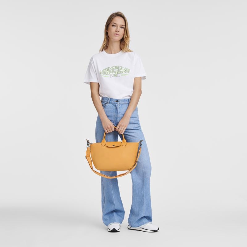 Women's Longchamp Le Pliage Xtra S Handbags Apricot Orange | NTCWK-8239