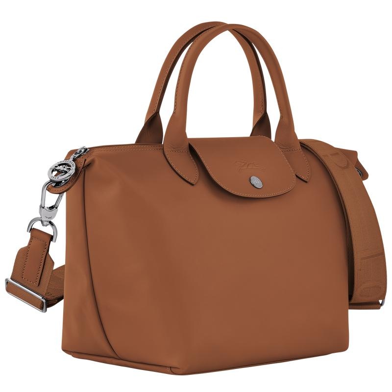 Women's Longchamp Le Pliage Xtra S Handbags Cognac Brown | UTVXA-6570
