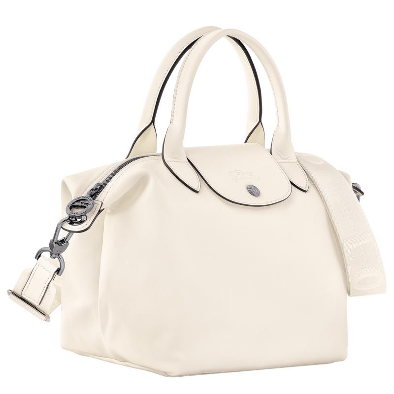 Women's Longchamp Le Pliage Xtra S Handbags Ecru White | ZQTWR-0413