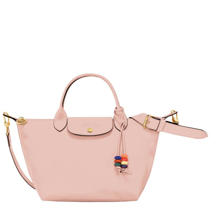 Women\'s Longchamp Le Pliage Xtra S Handbags Nude Pink | XARJW-8932