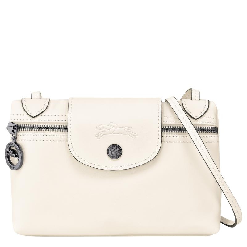 Women\'s Longchamp Le Pliage Xtra XS Crossbody Bags Ecru White | DQJUN-6741