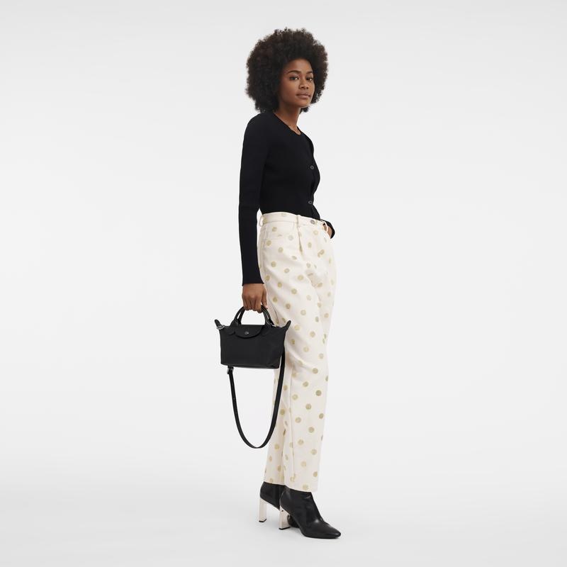 Women's Longchamp Le Pliage Xtra XS Handbags Black | LIKHC-6874