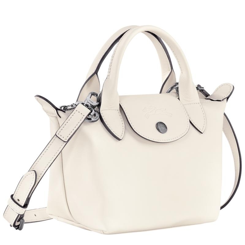 Women's Longchamp Le Pliage Xtra XS Handbags Ecru White | RDNSI-5984