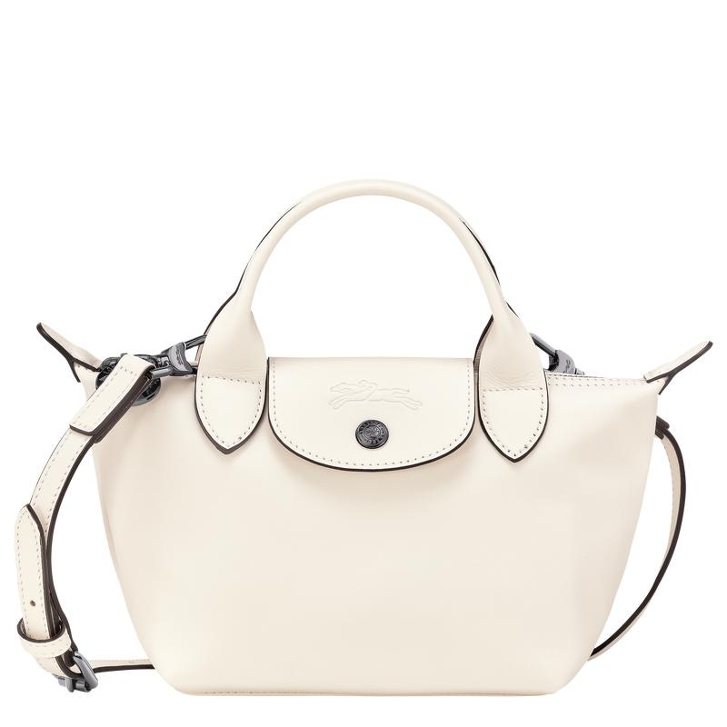 Women\'s Longchamp Le Pliage Xtra XS Handbags Ecru White | RDNSI-5984