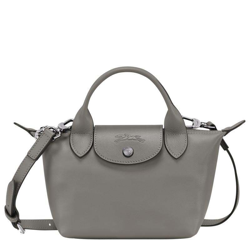 Women\'s Longchamp Le Pliage Xtra XS Handbags Turtledove Grey | SWUVR-3840