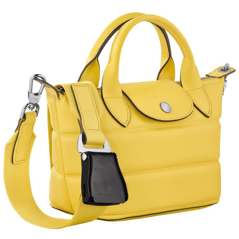 Women's Longchamp Le Pliage Xtra XS Handbags Yellow | DYJVU-9721