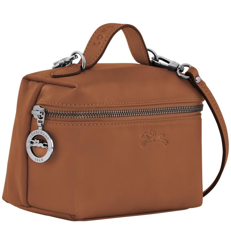 Women's Longchamp Le Pliage Xtra XS Vanity Crossbody Bags Cognac Brown | FQXEK-1278