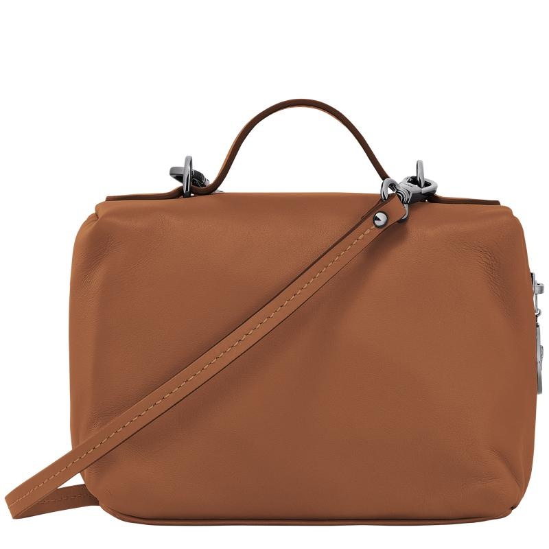 Women's Longchamp Le Pliage Xtra XS Vanity Crossbody Bags Cognac Brown | FQXEK-1278