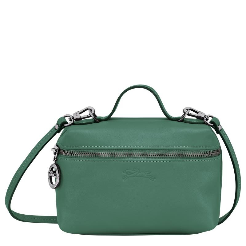 Women\'s Longchamp Le Pliage Xtra XS Vanity Crossbody Bags Sage Green | DLJVE-3219