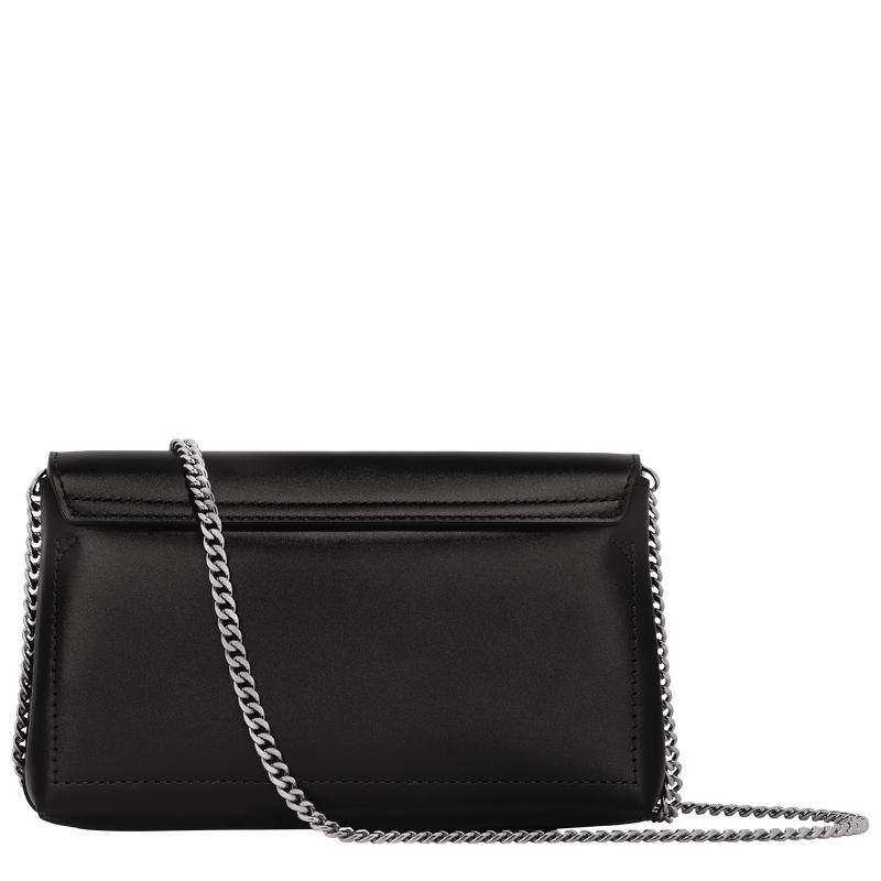 Women's Longchamp Roseau Clutch Bag Black | ANMIY-7693