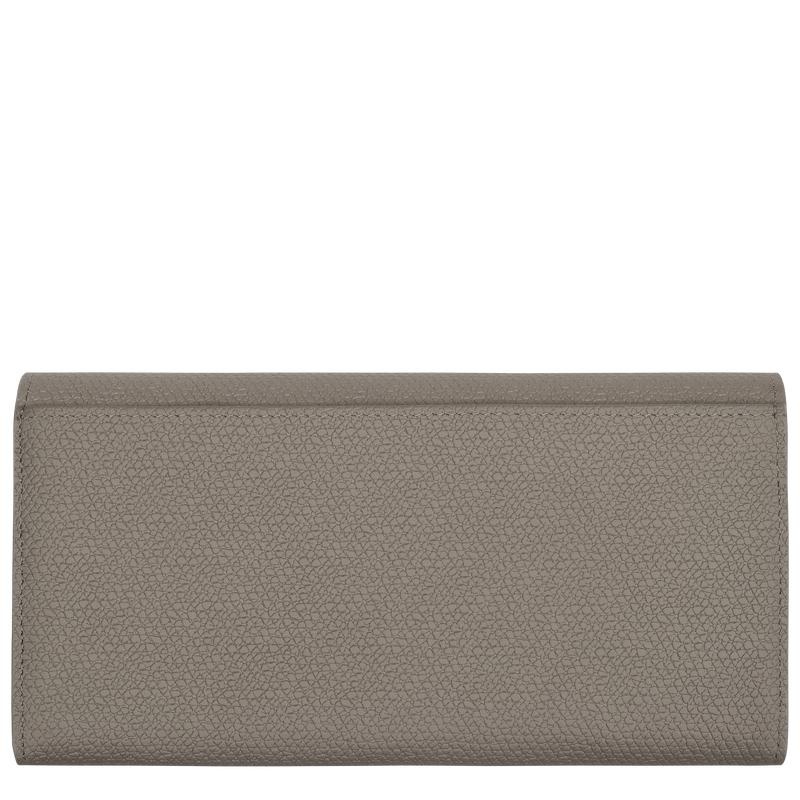 Women's Longchamp Roseau Continental Wallets Turtledove Grey | WJYLA-8324