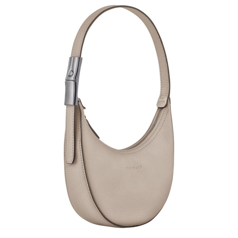 Women's Longchamp Roseau Essential S Hobo Bags Clay Grey | VNTGX-9247