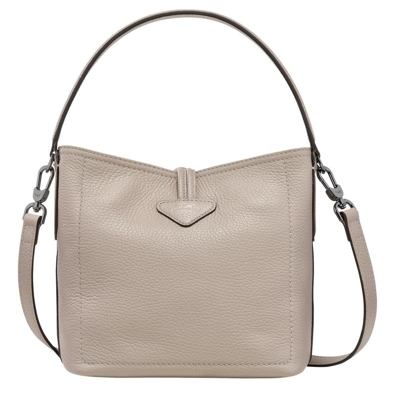 Women's Longchamp Roseau Essential XS Bucket Bag Clay Grey | ENJFV-0795