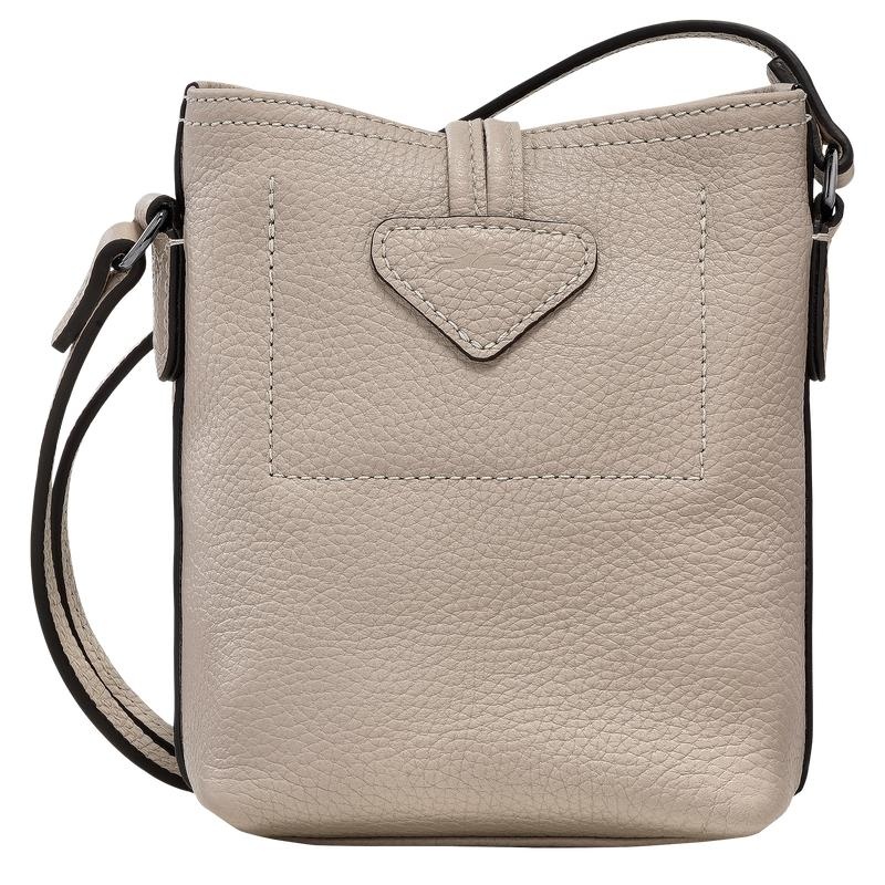 Women's Longchamp Roseau Essential XS Crossbody Bags Clay Grey | CVLFJ-5234