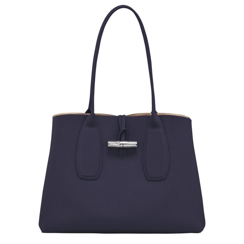 Women\'s Longchamp Roseau L Tote Bag Bilberry Purple | KESFD-7468