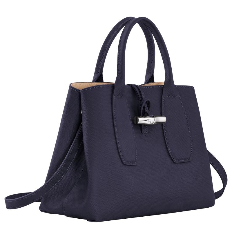 Women's Longchamp Roseau M Handbags Bilberry Purple | OSCNI-0524