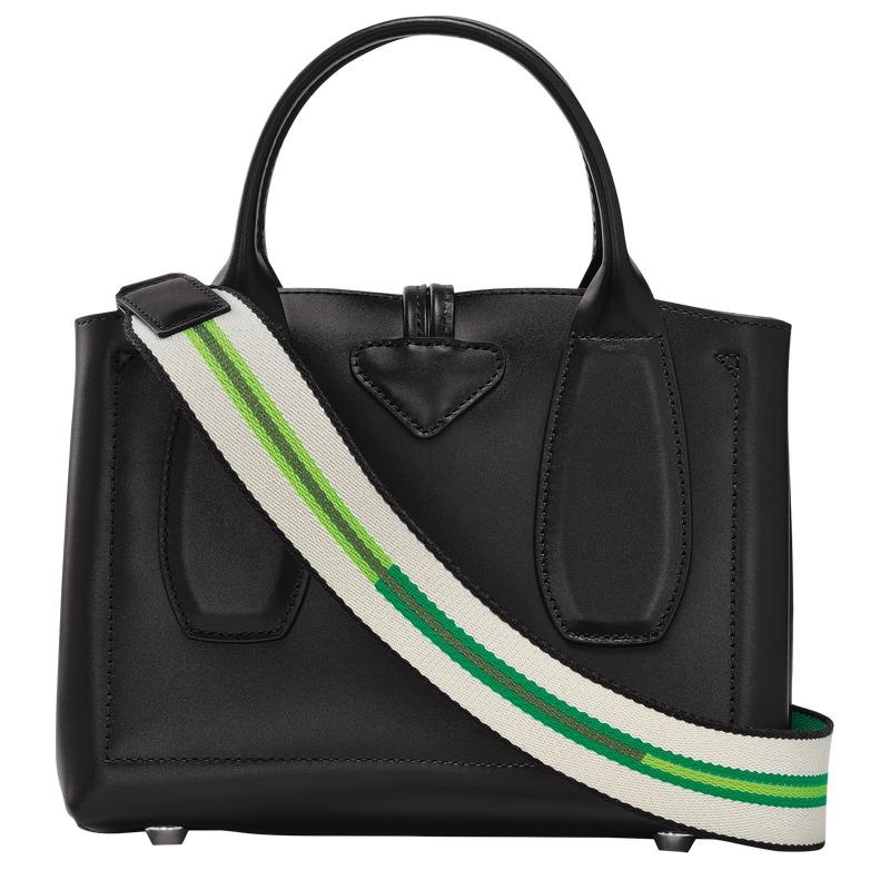 Women's Longchamp Roseau S Handbags Black | VKCJO-2564
