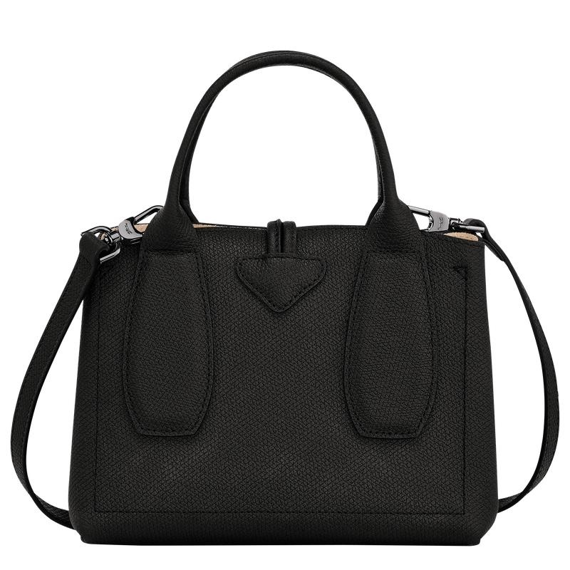 Women's Longchamp Roseau S Handbags Black | QHJTW-8076