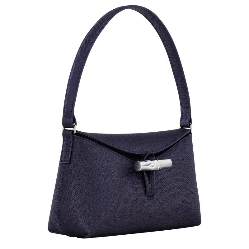 Women's Longchamp Roseau S Hobo Bags Bilberry Purple | GVZBO-0751